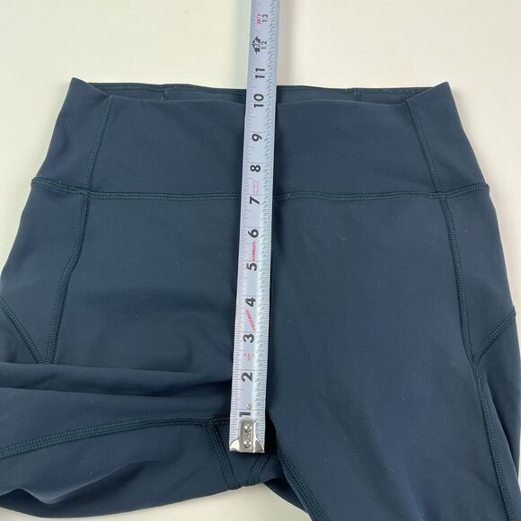 Lululemon In Movement Everlux High Rise Crop Leggings 6 Submarine Teal 19 inch - Picture 7 of 8